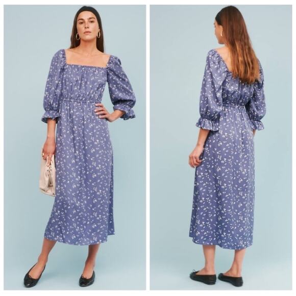 Reformation Dresses & Skirts - Reformation Blue Floral Karly Midi Dress